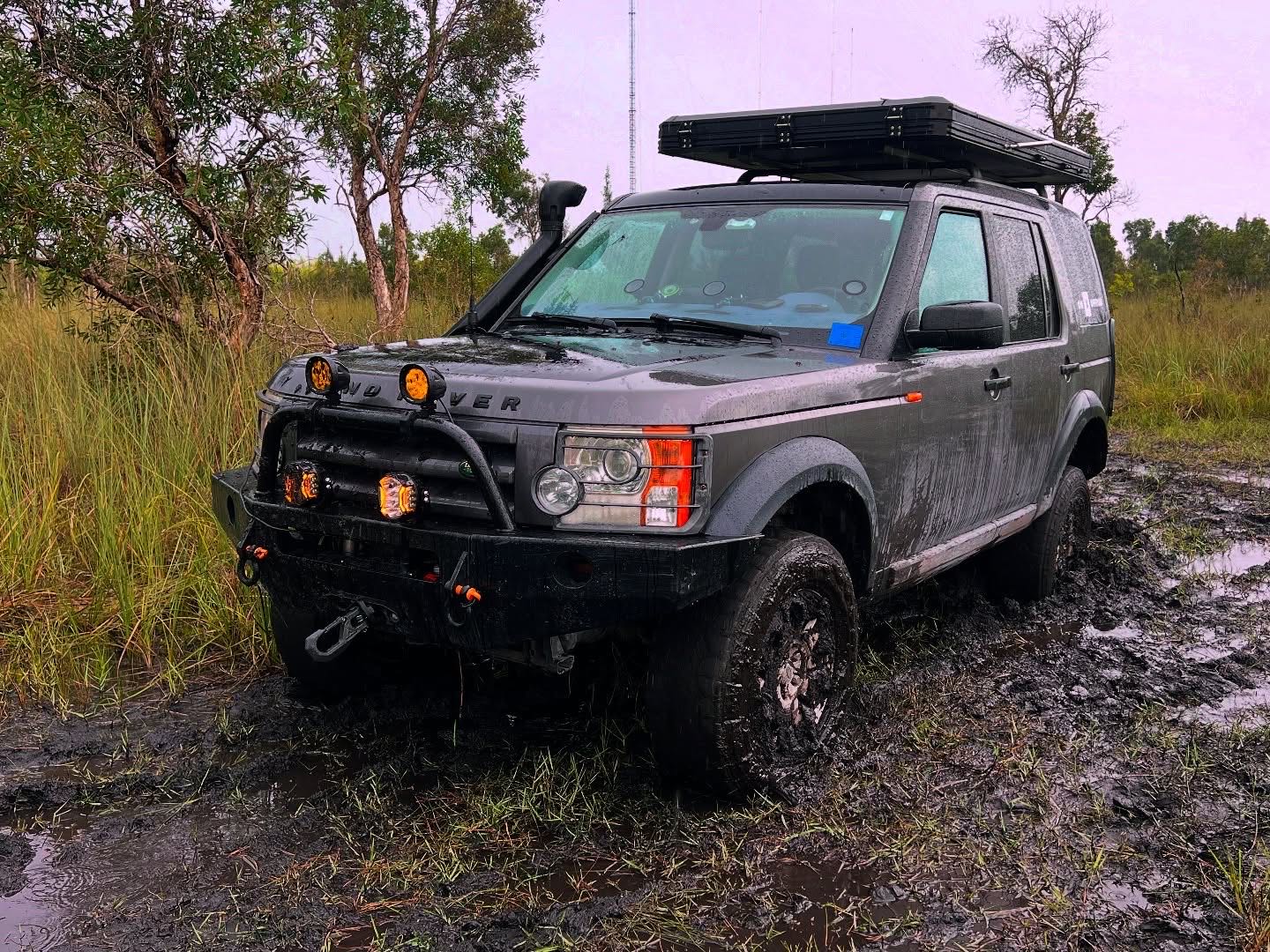 Muddy LR3 in evening light